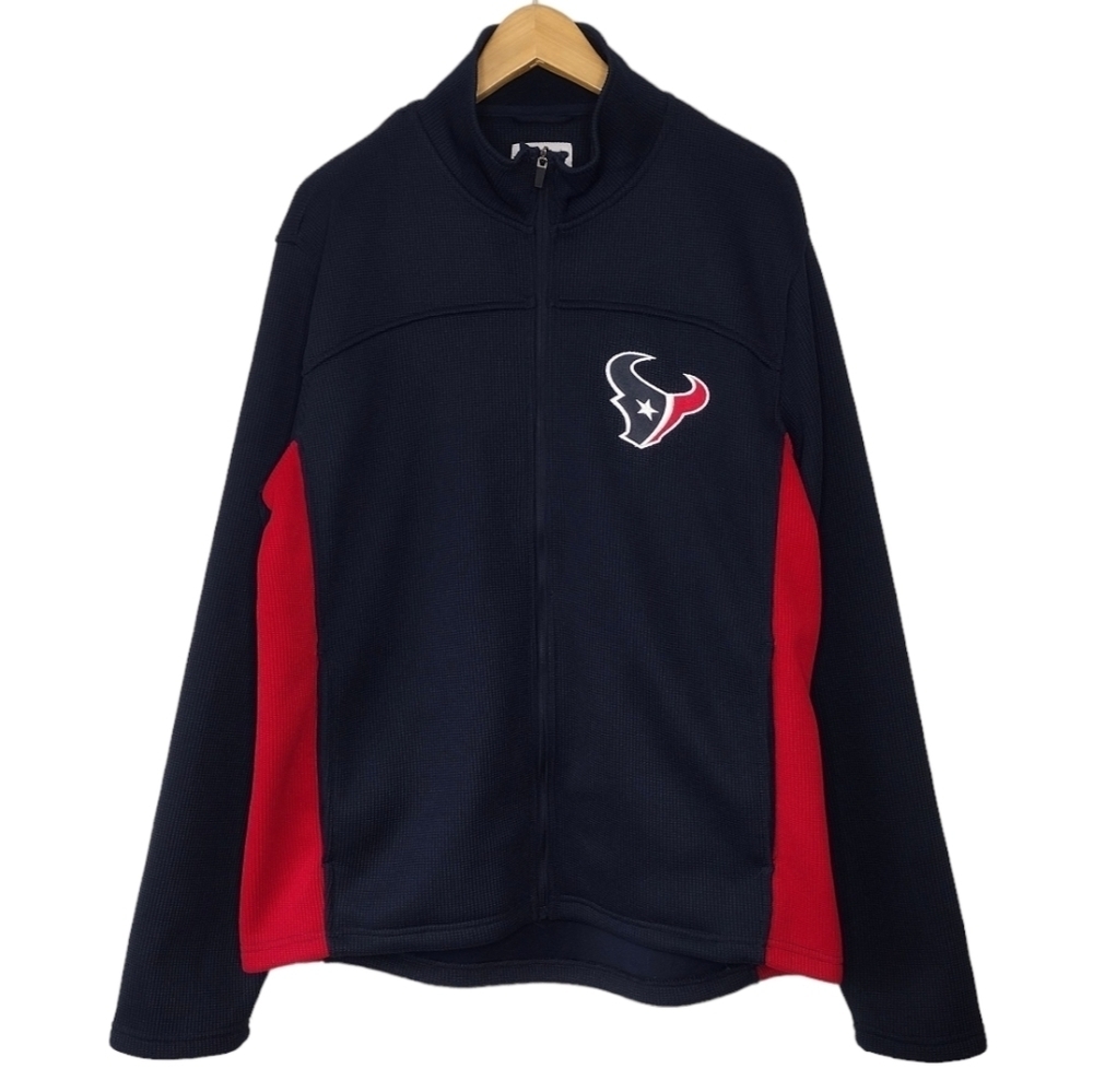 NFL Texans Full Zip-Up Woman's Athletic Knit Jacket